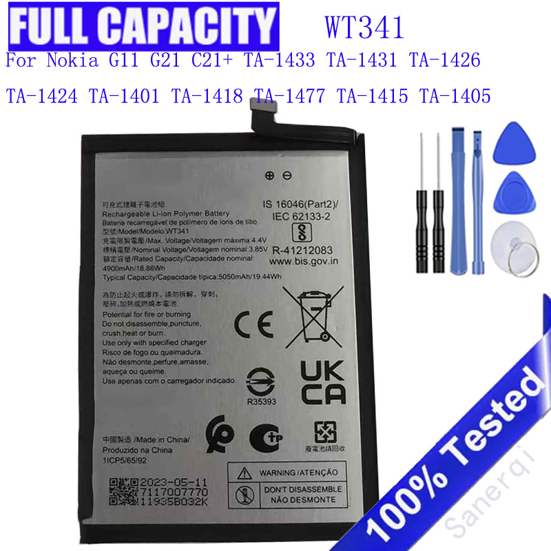 Baterai 5050MAh WT341 untuk No - Gold 6138 ulasan dan harga
